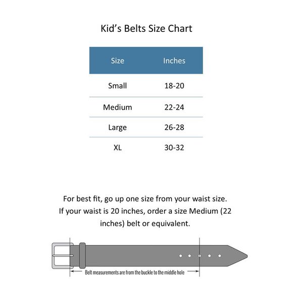 CTM Toddlers Basic 1 Inch Leather Belt - Picture 2 of 2